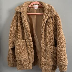 I.Am.Gia Pixie Sherpa Coat Small Brown